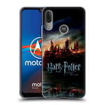 Head Case Designs Officially Licensed Harry Potter Castle Deathly Hallows VIII Soft Gel Case Compatible With Motorola Moto E6 Plus