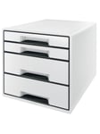 Leitz Bordskub WOW Cube 4-lådigt Svart