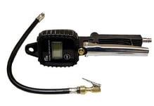 Pumpepistol 0-12Bar M/Gummihus - Digital T/Bil, Traktor M.M. M/Manometer & 1000Mm Slange