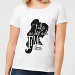 Disney Beauty And The Beast Princess Belle Tale As Old As Time Women's T-Shirt - White - S - White