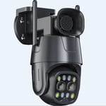 8MP 4G CCTV Camera Dual Lens Colour Night Vision Human Tracking 10x Digital Zoom