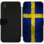 Sony Xperia L1 Wallet Slim Case Sverige Flagga