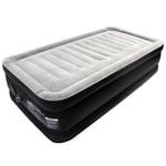 Uppblåsbar madrass 187x90x46cm PVC Luftbädd för 1 person Självuppblåsande luftmadrass + Elektrisk pump för camping