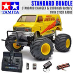 TAMIYA RC 58347 Lunch Box 2005 Monster Truck 1:12 Standard Stick Radio Bundle