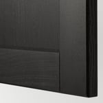 IKEA IKEA METOD högskåp med hyllplan/trådback, vit/lerhyttan svartlaserad, 40x60x200 cm, cm 40x60x200 cm