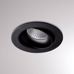 Molto Luce Kalio-LED-uppovalaisin pyöreä 2700K 24° musta