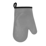 (Gray)Microwave Silicone Glove Practical Silicone Oven Glove Waterproof For