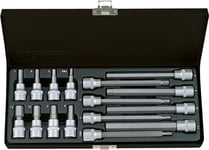 Hextop Set Tecos 3/8" Kort/Lång T-6616M 16 Delar