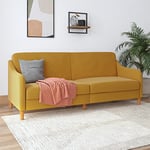 Dorel Home Sofabed, Mustard, One Size