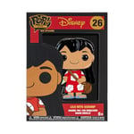 Funko Large Pop! Enamel Pin Disney: Lilo and Stitch - Lilo With Scrump Enamel Pin - Disney: Lilo & Stitch Enamel Pins - Cute Collectable Novelty Brooch - for Backpacks & Bags