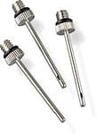 Mitre Euro Needles - Set of 3 | Ball Pump Needles | Inflation Needle, Silver, One Size