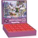 Julpussel, 1008 bitar Julkalender, pussel, 24 dagar Julhelgspussel A C
