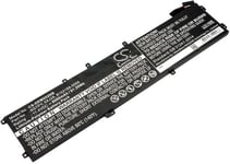 Kompatibelt med Dell XPS 15 9570 4K, 11,4V, 8000mAh