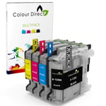 4 XL Colour Direct Compatible Ink Cartridges Replacement For Brother LC123 DCP-J132W DCP-J152W DCP-J552DW MFC-J650DW DCP-J752DW DCP-J4110DW MFC-J870DW MFC-J4410DW MFC-J4510DW MFC-J4610DW MFC-J4710DW MFC-J470DW MFC-J6720DW MFC-J6920DW MFC-J6520DW MFC-J870D