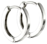 Elements Silver E5864 Sterling Silver 10mm Click Huggie Jewellery