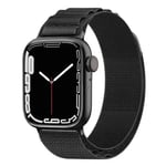 Artic Elastiskt nylon Armband Apple Watch 7 (45mm) - Svart