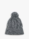 totes Cable Knit Beanie Hat, Grey