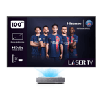 Hisense 100L5HD projecteur TV Projecteur à focale ultra courte 2700 ANSI lumens DLP 2160p (3840x2160) Argent - Neuf
