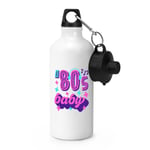 80s Baby Sports Water Bottle Born 1980 Birthday Brother Sister Retro Best Friend