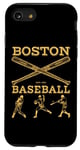 Coque pour iPhone SE (2020) / 7 / 8 T-shirt de baseball Boston rétro vintage pour homme et femme