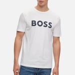 BOSS Orange Men's Thinking Cotton-Jersey T-Shirt - L