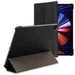 Ebeststar - Housse Pour Ipad Pro 12.9 M1 2021, 2020 Etui Coque Pochette Slim Smart Case Support Haute Solidité, Noir [Dimensions Precises Tablette : 280.6 X 214.9 X 6.4/5.9 Mm, Écran 12.9'']