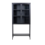 Venture Home Högt Skåp Misha 75 cm - High Wide Cabinet w shelf Black 15359-208