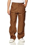 Carhartt Men's Loose Fit Firm Duck Double-Front Utility Work Pant, Carhartt Brown, 33W / 34L