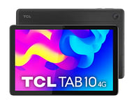 TCL Tab 10 4G - Tablette 10,1" HD, Octa-Core, 3 Go de RAM, Mémoire de 34 Go Extensible à 256 Go pour MicroSD, Batterie 5500 mAh, Android 11, Dark Gray