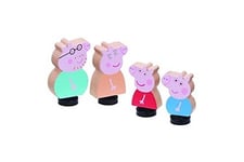 Peppa Pig Figurine pig pack de 4 figurines en bois famille