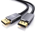 Primewire - Premium 8K DisplayPort to DisplayPort Cable – 3m - DP1.4-8K 7680x4320 @ 60 Hz – gold plated contacts - for Display Port based Desktop PCs and Notebooks with monitors