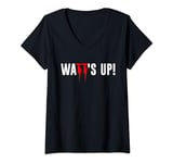 Womens Watts Up Electrician V-Neck T-Shirt