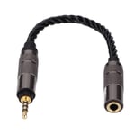 2.5mm Male To 3.5mm Female Stereo Jack Adapter Headset Converter Conne BLW