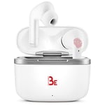 Be Live ANC Écouteurs Bluetooth sans Fil 5.1 avec Réduction de Bruit Active (ANC), 4 Microphones Intégrés, Contrôle Tactile, 16H d’Autonomie, Étui Charge Rapide USB-C pour iOS/Android - (Blanc)