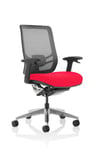 Ergo Click Bespoke Fabric Seat Bergamot Cherry Black Mesh Back