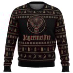 Jagermeister Ugly Christmas Sweater Pullover Herr 3d Sweatshirt Toppar 2 5XL