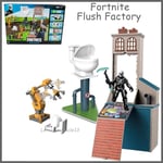 Fortnite Micro Legendary Series FLUSH FACTORY Playset with SKULL TROOPER figure