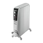 DeLonghi Dragon 4 2kW Oil Filled Radiator with 10 years warranty - TRD408020T White