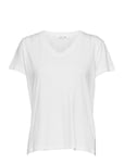 Solly V-N T-Shirt 205 Tops T-shirts & Tops Short-sleeved White Samsøe Samsøe