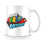 Super Mario Odyssey Logo Coffee Mug, Ceramic, Multi-Colour, 7.9 x 11 x 9.3 cm