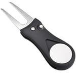 Greenlagare / Divot tool + markeringsknapp Svart