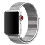 Apple Watch 9/8/7/6/5/4/3/2/1/SE - 41/40/38mm armband i Nylon m/velcro Vit