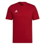 adidas Entrada 22 Short Sleeve T-Shirt Homme, Team Power Red 2, S