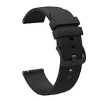 SKALO Silikonarmband till Amazfit Bip/Bip U/Bip U Pro/Bip S - Svart