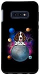 Coque pour Galaxy S10e English Springer Spaniel On The Moon Galaxy Dog In Space