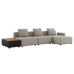 Cobana Lounge Sofa – 4 setersmodul w/ Patio Storage Table