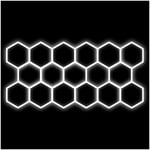 Hexagon-belysning Dr Dirt Garage Sky Gen2, 17 Grid System, 290 x 620 cm