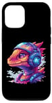 iPhone 15 Pro Dragon DJ with Headphones Lover Case