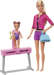 Barbie Gymnastics Coach Dolls & Playset