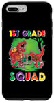 Coque pour iPhone 7 Plus/8 Plus 1st Grade Squad Funny T Rex Dinosaur Back To School Sac à dos